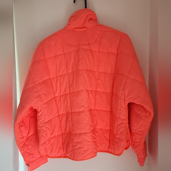 Free People Pippa packable puffer jacket hot watermelon - Picture 7 of 10